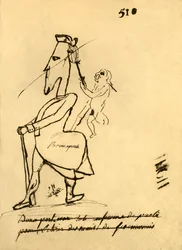 Napóleon karikatúrája, 1779, 1921.