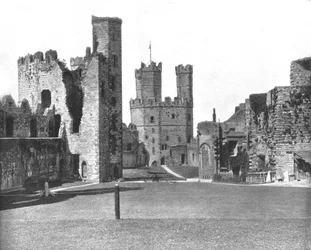 Carnarvon kastély, Észak-Wales, 1894.