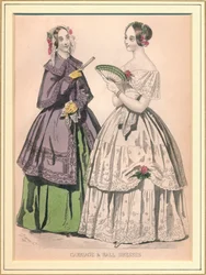Carriage & Ball Dress, 19. század.