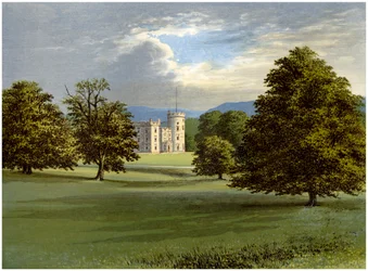 Castle Forbes, Aberdeenshire, Skócia, Lord Forbes otthona, 1880