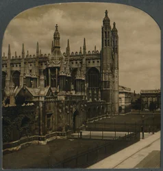 A Kings College ünnepelt gótikus kápolnája, Cambridge, Anglia, 1910.