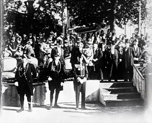 Ünnepély méltóságokkal és tisztviselőkkel, c1914-c1918