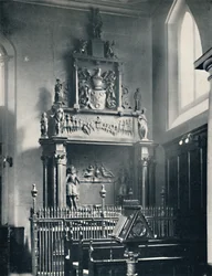 Charterhouse. Thomas Suttons emlékmű a kápolnában, 1925
