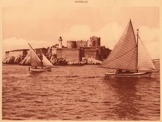 Chateau dIf, If-kastély, Marseille, 1930.