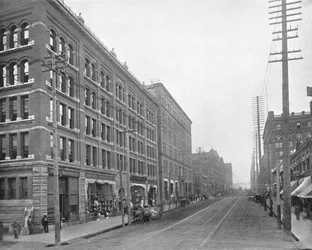 Cherry Street, Seattle, Washington, USA, 1900.