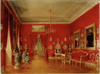 Kínai porcelán szekrény