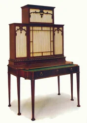 Chippendale Mahogany Secretaire könyvespolc, 18. század közepe, 1930.