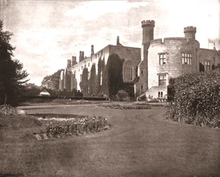 Chirk kastély, Chirk, Wrexham, Wales, 1894.