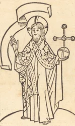 Krisztus Salvatore előtt, c. 1475.