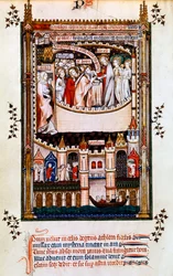 Krisztus úrvacsorát szentel Szent Dénesnek, 1317