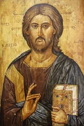 Krisztus pantokrátor festmény Madrid Spanyolország