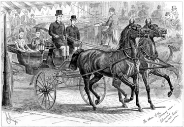 Edző és lovak, 1889