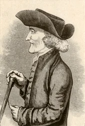Egy pennsylvaniai kvéker úriember által viselt háromszögletű kalap, 1774, 1937