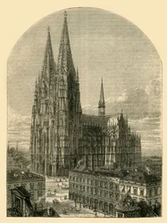 A kölni dóm elkészült állapotban, 1881.