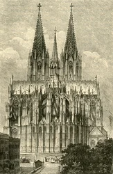 Kölni dóm, keletről, 1890.