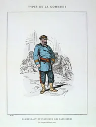 A párizsi kommün barikádjainak parancsnoka és mérnöke, 1871.