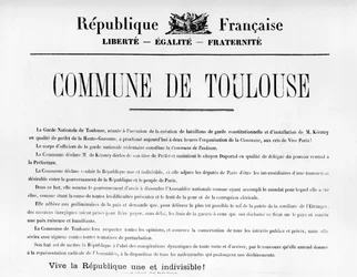 Commune de Toulouse, a Párizsi Kommün francia politikai plakátjairól