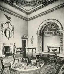 Kontrasztos belső terek: Palladian – The Dining-Room, Holkham, Norfolk, William Kent, Regency