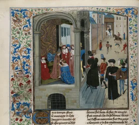 VI. Károly francia király koronázása, 1470-1475 körül.