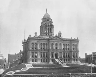 Court House, Omaha, Nebraska, USA, 1900. sz.