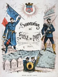 Borító Párizs ostromának emlékeihez, 1870-1871