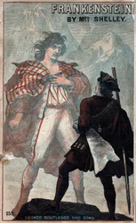 Frankenstein borítója, Mary Shelley, 19. század vége