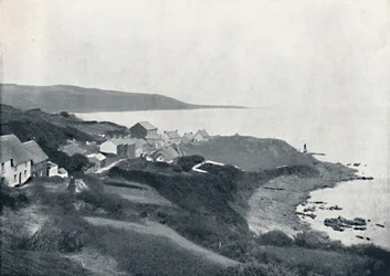 Coverack – The Cove and Village, 1895