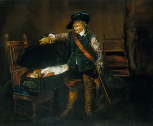 „Cromwell bámulja I. Károly testét”, 1850 után