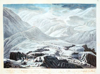 Átkelés a Szent Bernát-hágón, 1800