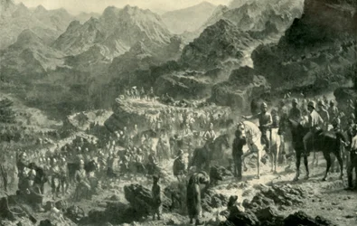 Átkelés a Jamburak Kotalon, 1901.