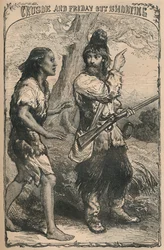 Crusoe és Friday Out Shooting, 1870