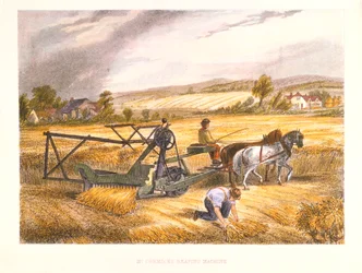 Cyrus McCormicks aratógép 1831-ből, szabadalmaztatott 1834, c1851.