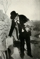 Cézanne festménnyel és palettával, c1900, 1947.