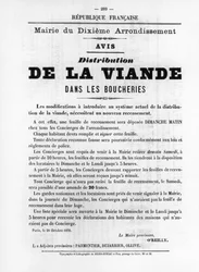 De La Viande, a Párizsi Kommün francia politikai plakátjairól, 1871. május