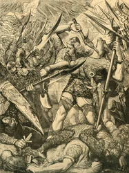 Harold halála a hastingsi csatában, 1873.