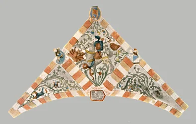 Díszítés a Szent Péter-templomban, Bastogne, Belgium, 1928.