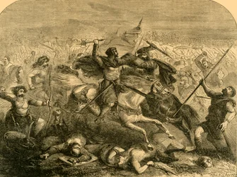 A szászok veresége Arthur által, 1890.