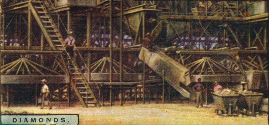 Gyémántok. Mosóüzem, Kimberley, 1928