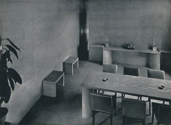Oliver Hill építész étkezője, F.R.I.B.A., 1942