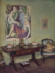 Szalon egy londoni lakásban, amelyet Frankland Dark, F.R.I.B.A. saját használatra, c1945
