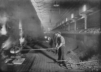 Retorták rajza kézzel, South Metropolitan Gasworks, Peckham, London, 1903 1903