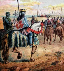 Róbert herceg Palesztinába megy, 11. század, 1850 körül
