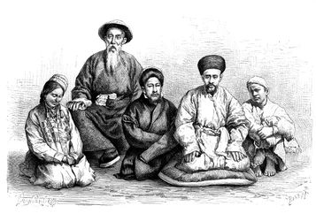 Dungans and Taranchis, típusok és jelmezek, 1890