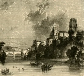 Durham katedrális délnyugat felől, 1898.