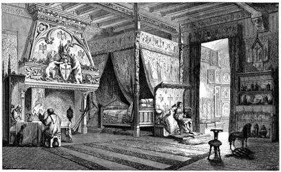 14. századi seigneur lakószobája, 1870