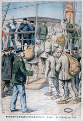 Elítéltek behajózása Francia Guyanába, 1904