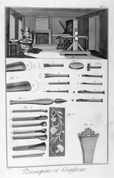Dombornyomott szövetkészítő, 1751-1777