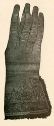 Hímzett kesztyű, XVII. század, 1937.