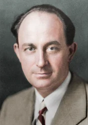 Enrico Fermi, olasz származású amerikai atomfizikus, 1938