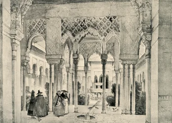 Az Oroszlánok udvarának bejárata, 1830, 1907.